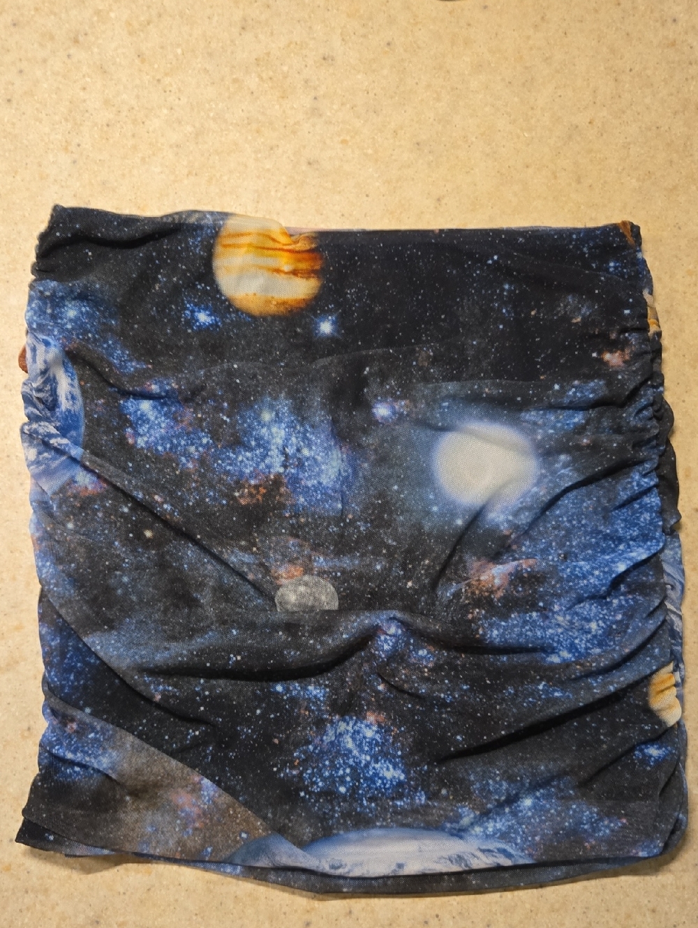 Urban Outfitters Navy and Blue Galaxy Skirt / Tube Top